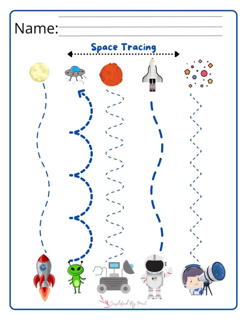 Toddler / Preschool / Fine Motor Tracing Line Worksheets – Simplified ...