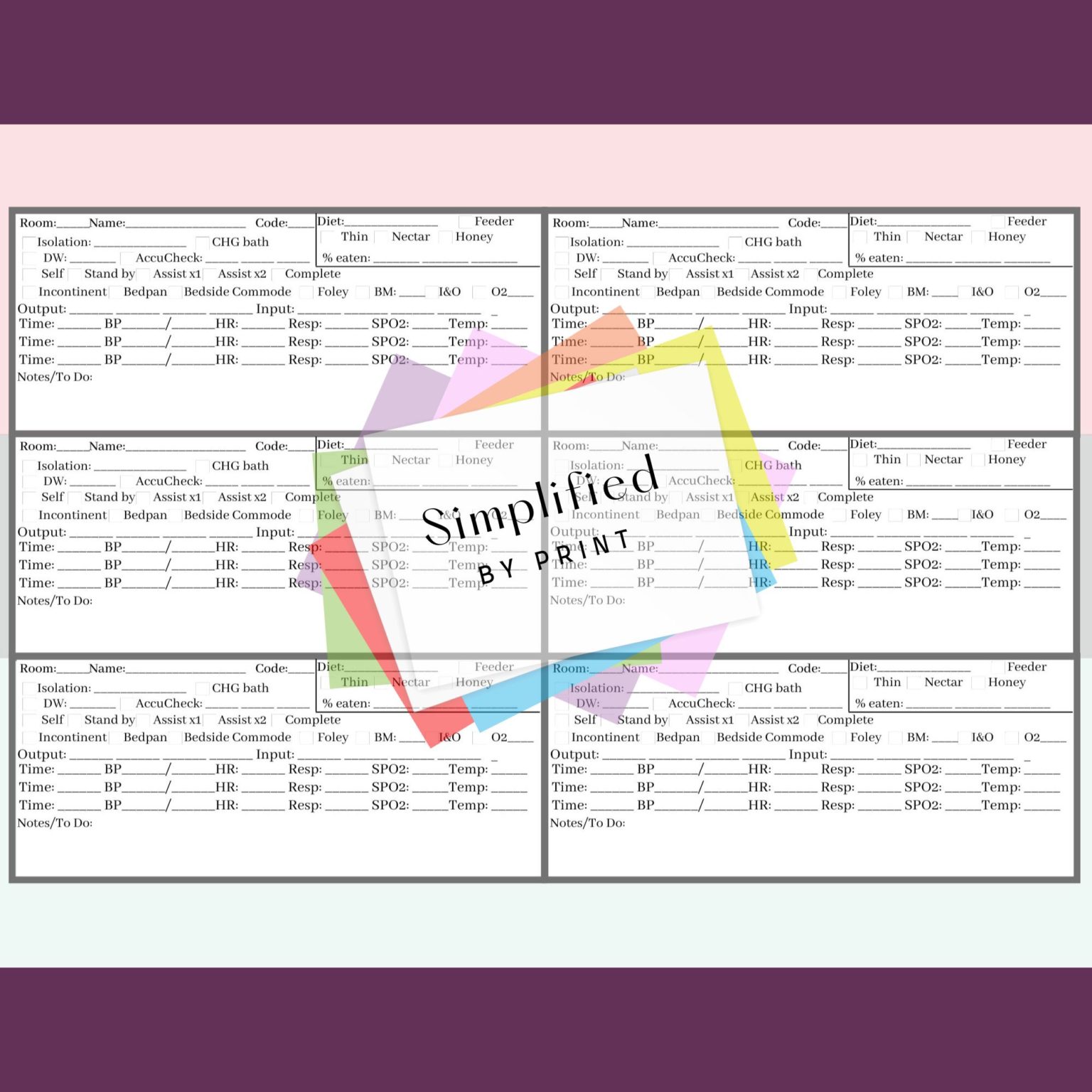 CNA/PCT Report Sheet – Simplified By Print