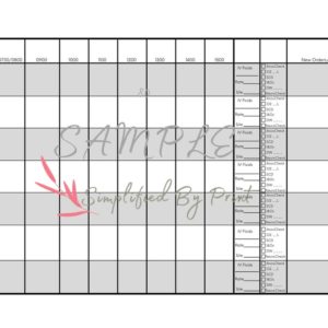 Patient Medication and Task Organization Schedule for Nurses
