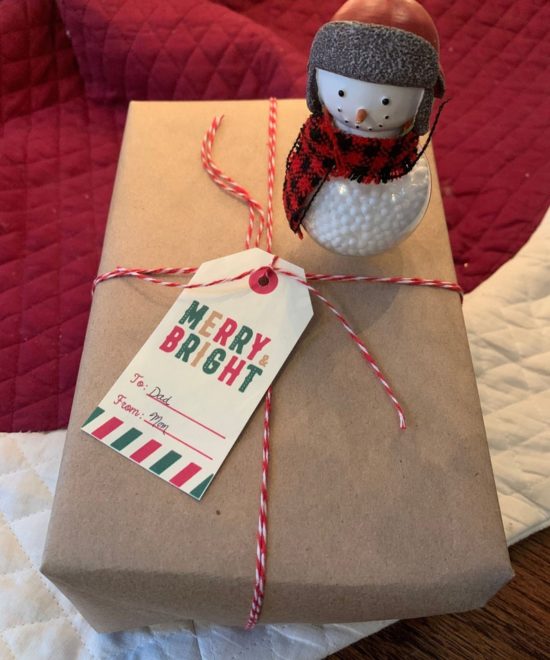 Printable Christmas Gift Tags Red and Green – Simplified by Print